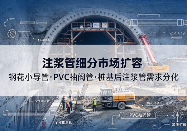 靖江注浆管细分市场扩容，隧道钢花小导管、PVC 袖阀管、桩基后注浆管需求分化